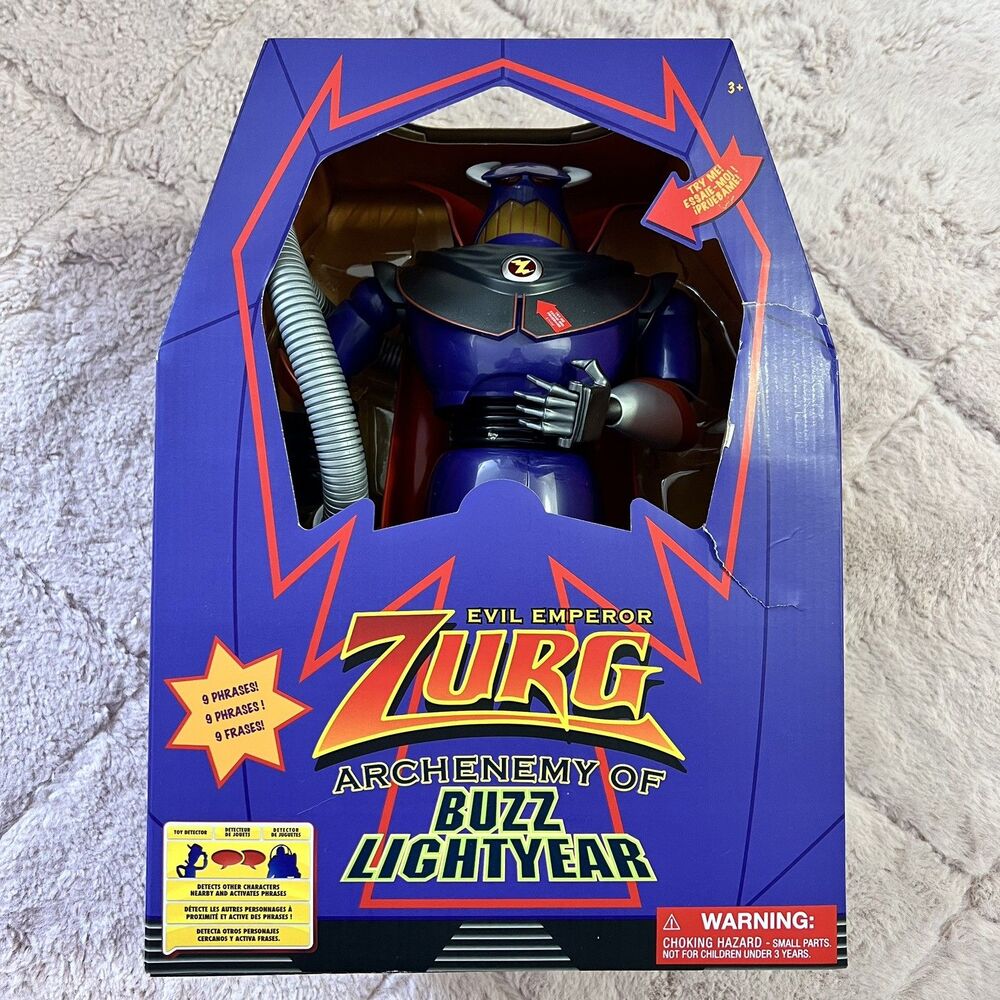 Disney Parks Toy Story Evil Emperor Zurg 15” Talking Action Figure Pixar New